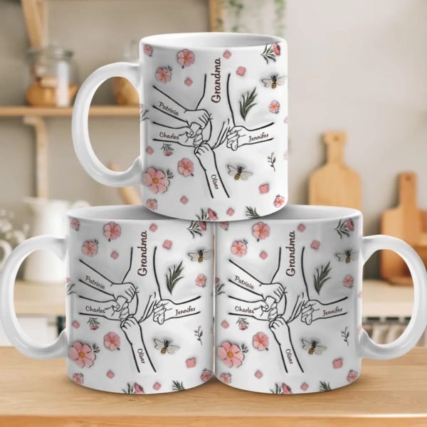 Grandma Makes Every Moment Special - Family Personalized Custom 3D Inflated Effect Printed Mug - Mother's Day, Gift For Mom, Grandma
