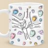 Grandma Makes Life Sweeter - Family Personalized Custom 3D Inflated Effect Printed Mug - Mother's Day, Gift For Mom, Grandma