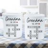 Grandma Mom Est. Crossword Puzzle Art Personalized Mug