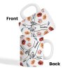 Grandma Mom & Kids Holding Hands Birth Month Flowers Personalized Mug