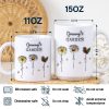 Grandma's Garden Birth Flowers - 3D Inflated Effect Printed Mug, Personalized White Edge-to-Edge Mug