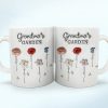 Grandma's Garden Birth Flowers - 3D Inflated Effect Printed Mug, Personalized White Edge-to-Edge Mug