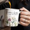 Grandma's Garden, Flowers and Butterflies - Personalized Custom Coffee Mug - GRM072_MG