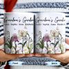Grandma's Garden, Flowers and Butterflies - Personalized Custom Coffee Mug - GRM072_MG