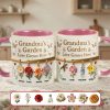 Grandma's Garden Love Grows Here - Personalized Accent Mug - Gift For Grandma, Mom NL122