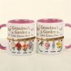 Grandma's Garden Love Grows Here - Personalized Accent Mug - Gift For Grandma, Mom NL122