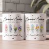 Grandma's Garden Love Grows Here With Grandkid's Birth Flower - Personalized Mug