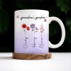 Grandma's Garden Personalized Colorful Flowers Mug - Personalized Custom Coffee Mug - GRM036_MG