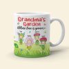 Grandma's Garden Personalized Cute Flowers Coffee Mug Gift For Grandma
