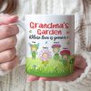 Grandma's Garden Personalized Cute Flowers Coffee Mug Gift For Grandma