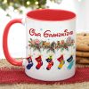 Grandma's Little Grandkid Socks 01natn301023 Personalized Accent Mug