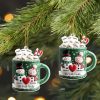 Grandpa & Grandma Smith Family Holiday Mug - Personalized Custom Acrylic Ornament, Christmas Gift - FAM529_ACO