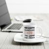 Grandpa Grandson Granddaughter, The Legend And The Legacy, Personalized Mug
