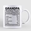 Grandpa Nutrition Facts Personalized Mug