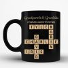 Grandparents & Grandkids Forever Linked Together Crossword Puzzle Personalized Mug, Gift For Large Family, Parent, Grandparents, Siblings, Brothers, Sisters