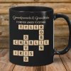 Grandparents & Grandkids Forever Linked Together Crossword Puzzle Personalized Mug, Gift For Large Family, Parent, Grandparents, Siblings, Brothers, Sisters