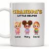 Grandpa's Little Helper, Cartoon Children - Personalized Custom Coffee Mug - DAD131_MG