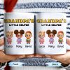 Grandpa's Little Helper, Cartoon Children - Personalized Custom Coffee Mug - DAD131_MG