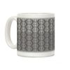 Gray and White Medieval Ombre Pattern Coffee Mug