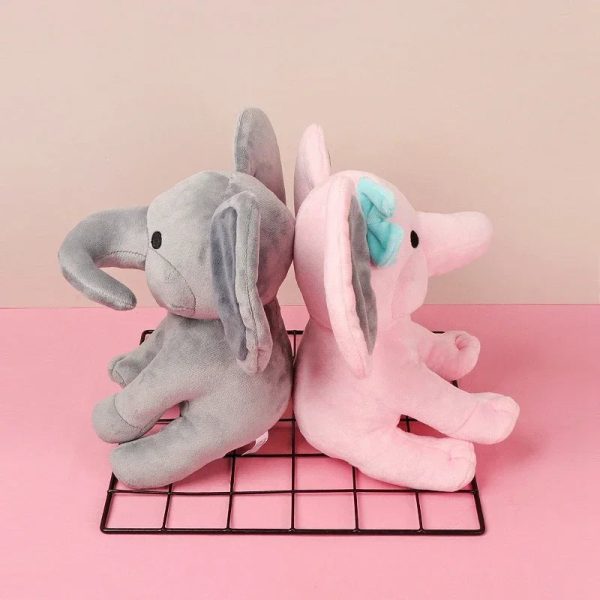Gray Elephant Plush – 25cm Soft Stuffed Toy for Kids and Nursery Decor