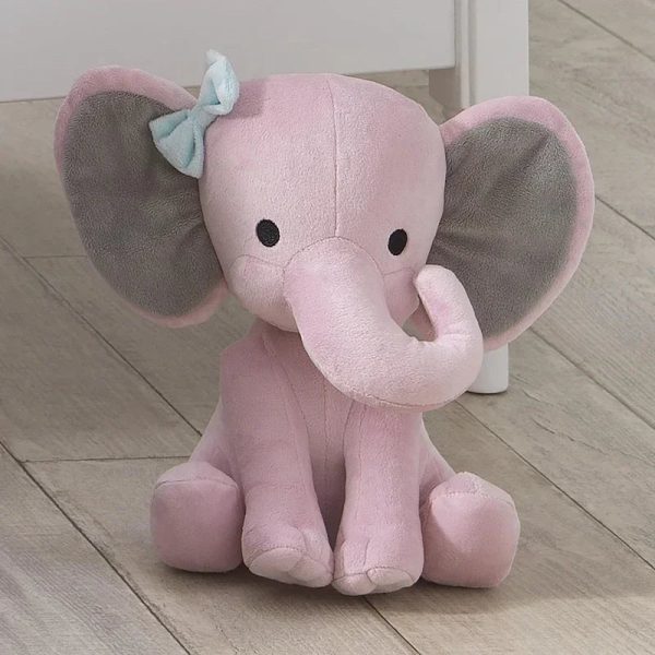 Gray Elephant Plush – 25cm Soft Stuffed Toy for Kids and Nursery Decor
