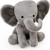 Gray Elephant Plush – 25cm Soft Stuffed Toy for Kids and Nursery Decor