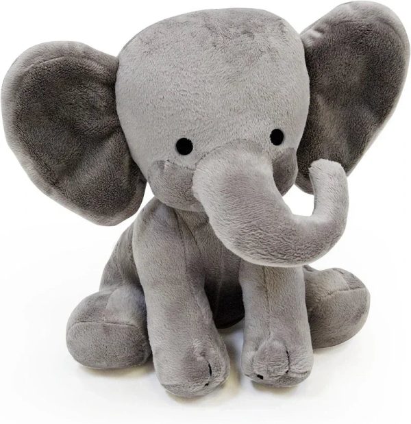 Gray Elephant Plush – 25cm Soft Stuffed Toy for Kids and Nursery Decor
