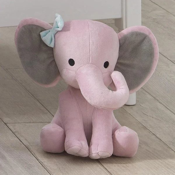 Gray Elephant Plush – 25cm Soft Stuffed Toy for Kids and Nursery Decor