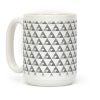 Gray Triangles Pattern Coffee Mug