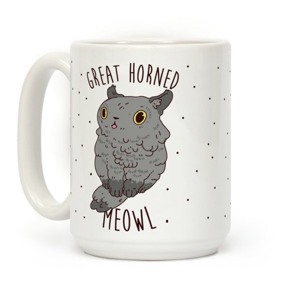 Great Horned Meowl Coffee Mug