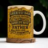 Greatest Dad, Limited Edition, All Time No.1 Original, World's Best Father, Beer Mug Design - Personalized Custom Coffee Mug - DAD129_MG