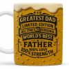 Greatest Dad, Limited Edition, All Time No.1 Original, World's Best Father, Beer Mug Design - Personalized Custom Coffee Mug - DAD129_MG