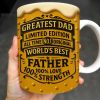 Greatest Dad, Limited Edition, All Time No.1 Original, World's Best Father, Beer Mug Design - Personalized Custom Coffee Mug - DAD129_MG