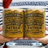 Greatest Dad, Limited Edition, All Time No.1 Original, World's Best Father, Beer Mug Design - Personalized Custom Coffee Mug - DAD129_MG