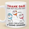 Greatness Came From One Risky Move - Family Personalized Custom Mug - Father's Day, Gift For Dad