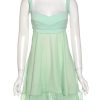 Green Frill Mini Dress