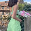 Green Frill Mini Dress
