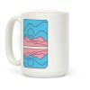 Groovy Pride Flag Landscapes: Trans Flag Coffee Mug