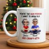 Grow Old And Cranky With, Cartoon Couple - Personalized Custom Coffee Mug - CPL990_MG