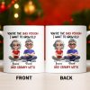 Grow Old And Cranky With, Cartoon Couple - Personalized Custom Coffee Mug - CPL990_MG