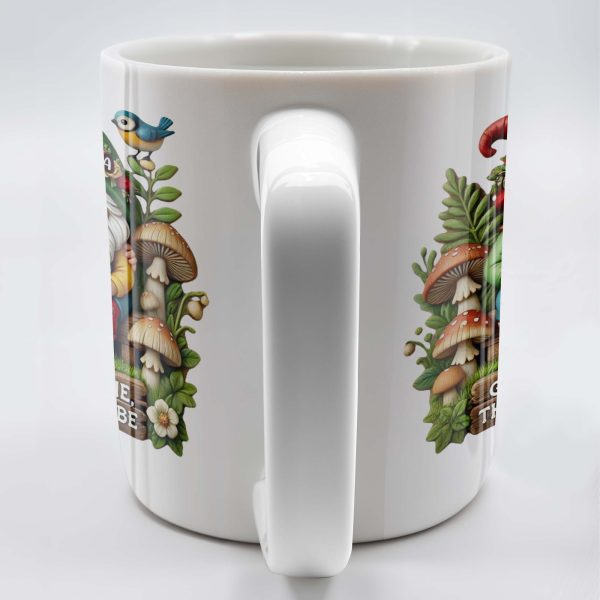 Grow Old With Me Gnome Mug Featuring Birds and Flowers - Personalized Custom Coffee Mug - CPL176_MG