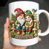 Grow Old With Me Gnome Mug Featuring Birds and Flowers - Personalized Custom Coffee Mug - CPL176_MG
