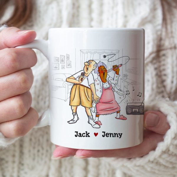 Grow Up Is Optional - Personalized Couple Mug - Gift For Funny Old Couple