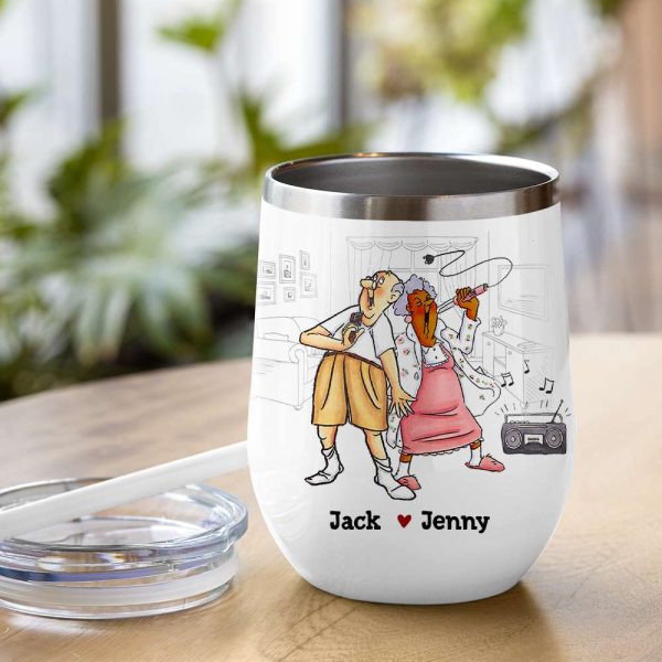 Grow Up Is Optional - Personalized Couple Mug - Gift For Funny Old Couple