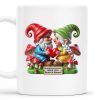 Growing Old Together Anniversary Gift Featuring Gnomes - Personalized Custom Coffee Mug - CPL187_MG