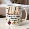 Growing Old Together Couples Coffee Mug - Personalized Gift For Couples 02NALU060126
