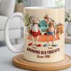 Growing Old Together, Elderly Couple Design - Personalized Custom Coffee Mug - CPL1269_MG