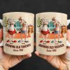 Growing Old Together, Elderly Couple Design - Personalized Custom Coffee Mug - CPL1269_MG