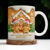 Growing Old Together Gingerbread Couple Design - Personalized Custom Coffee Mug - CPL1001_MG