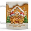 Growing Old Together Gingerbread Couple Design - Personalized Custom Coffee Mug - CPL1001_MG
